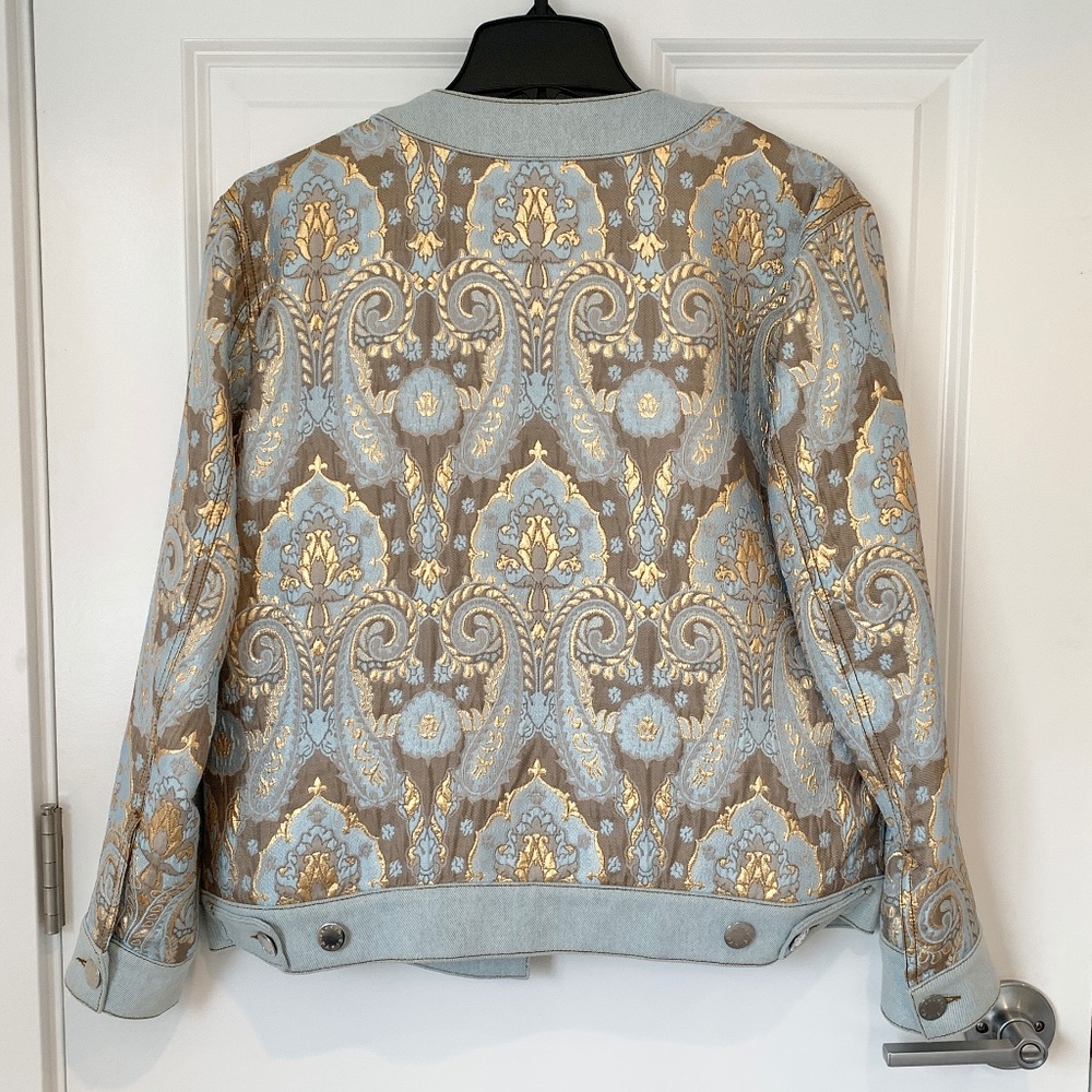 Sandro Blue and Gold Ori Jacket - Picture 9 of 14